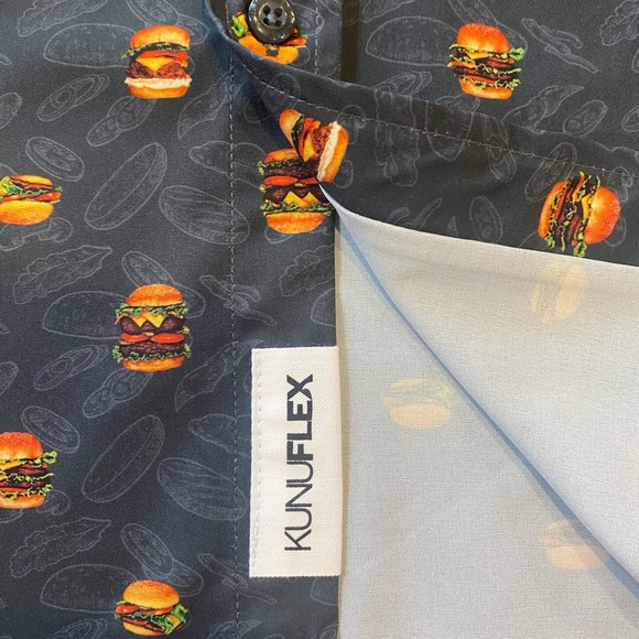 RSVLTS Men’s Short Sleeve KunuFlex ‘Burgers’ Shirt - XL - Picture 3 of 6